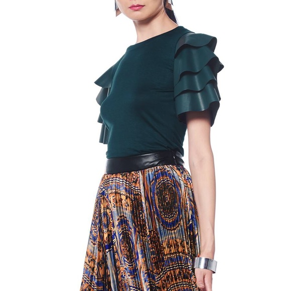 Peplum Sleeve Top - Picture 3 of 3